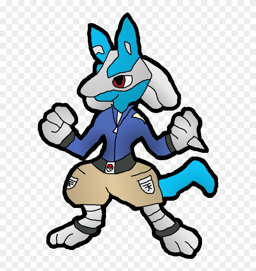 Paper Lucario Oc By Leonidas23 - Cartoon #992206