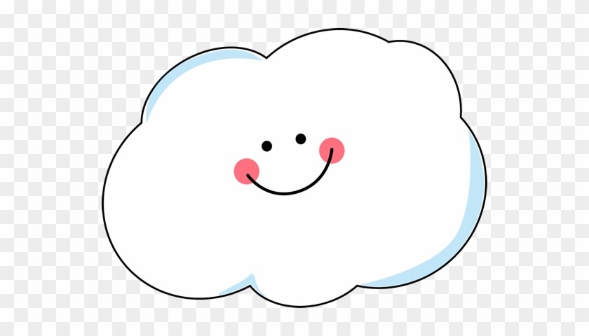 Happy Cloud Clip Art - Cloud With Happy Face #992778