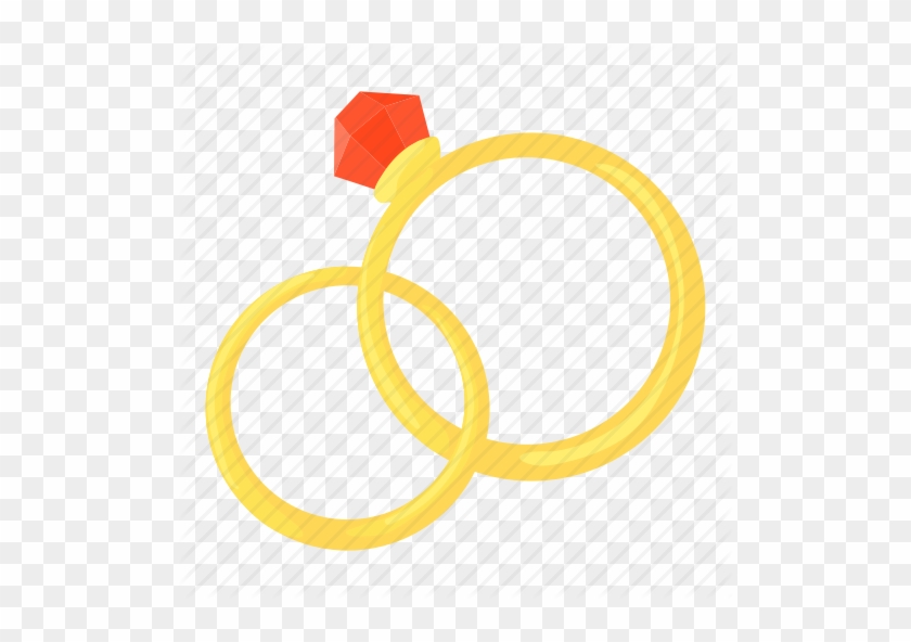 Cartoon Wedding Ring Bride Cartoon Ceremony Diamond - Wedding Rings Cartoon Png #992874