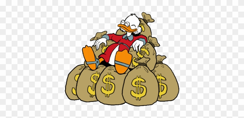 Scrooge Clipart - Scrooge Mcduck Money Bags #993018
