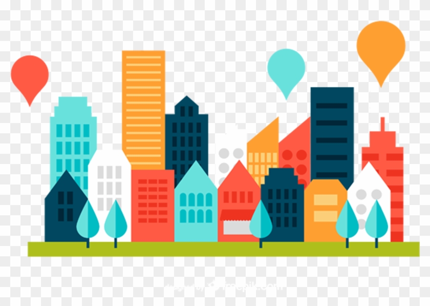 Cityscape Skyline Clip Art - ภาพ เวก เตอร์ การ์ตูน ธุรกิจ #994151