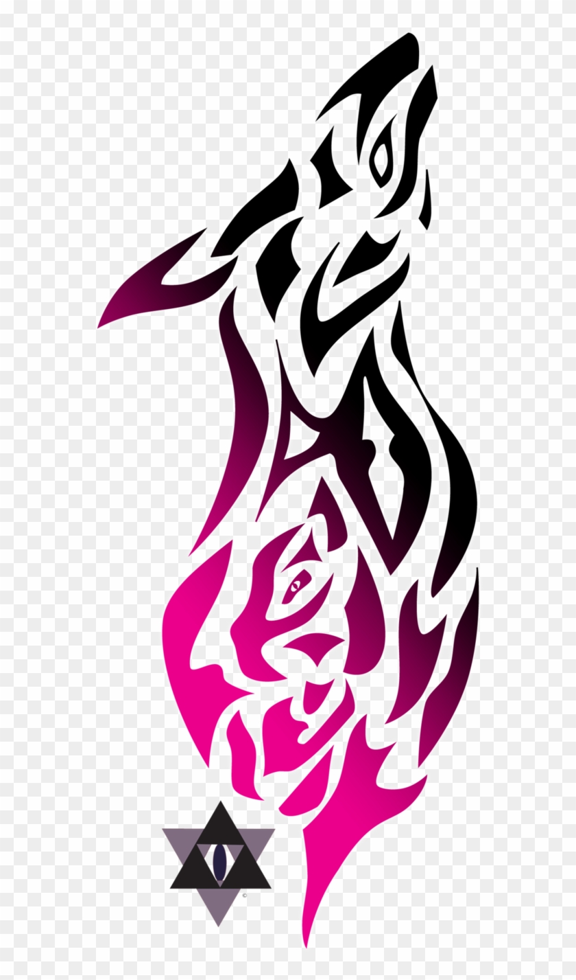 Tribal Wolf And Cat By Slayerxiena - Tribal Husky Drawings #994381