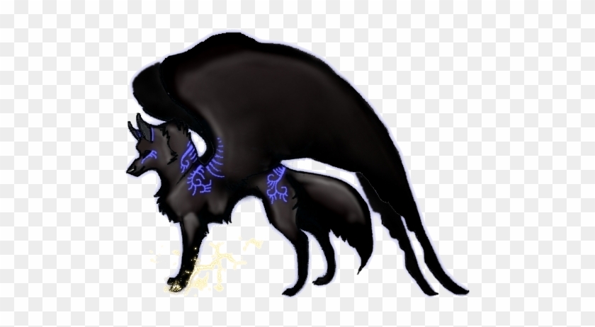 The Stuff On The Bottom Is Supposed To Be Lightning - Dark Wolf Dragon #994392