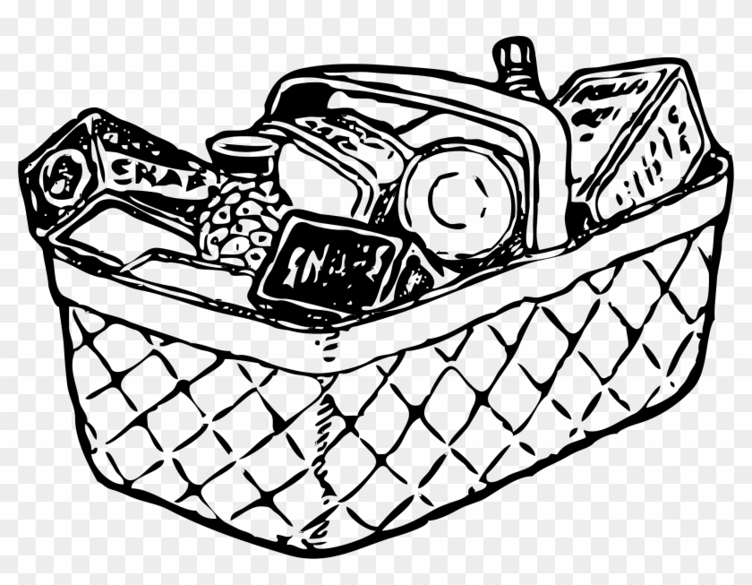 Picnic Basket Food Clipart - Food Basket Clip Art #174549