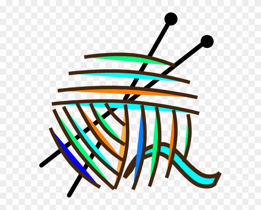 Yarn Clip Art At Clkercom Vector Online - Crochet Hook And Yarn Clip Art #174614