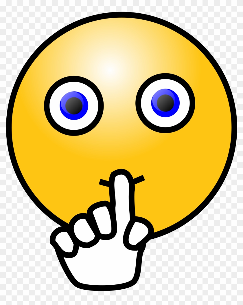 And White Shhh Clip Art - Question Mark Face #174619