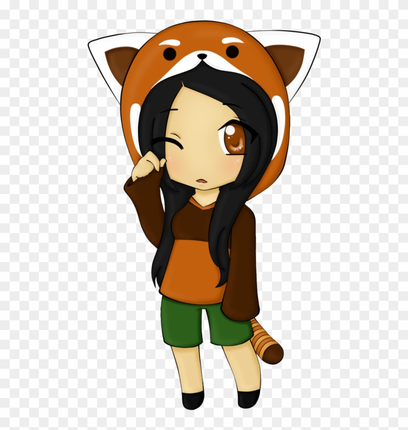 Sleepy Red Panda By Chibipandamonster Sleepy Red Panda - Chibi Red Panda Hoodie #174756