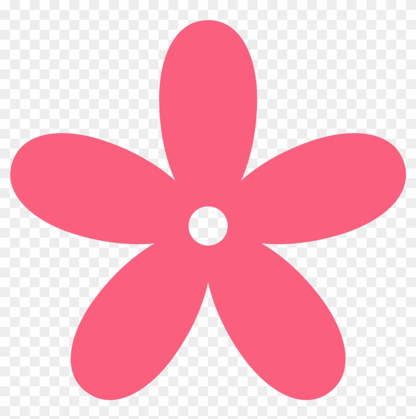 Pink Flower Clipart - Golden Flower Clip Art #174854