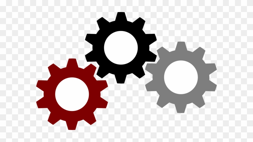 3 Gears Clip Art - Simple Gears #174914