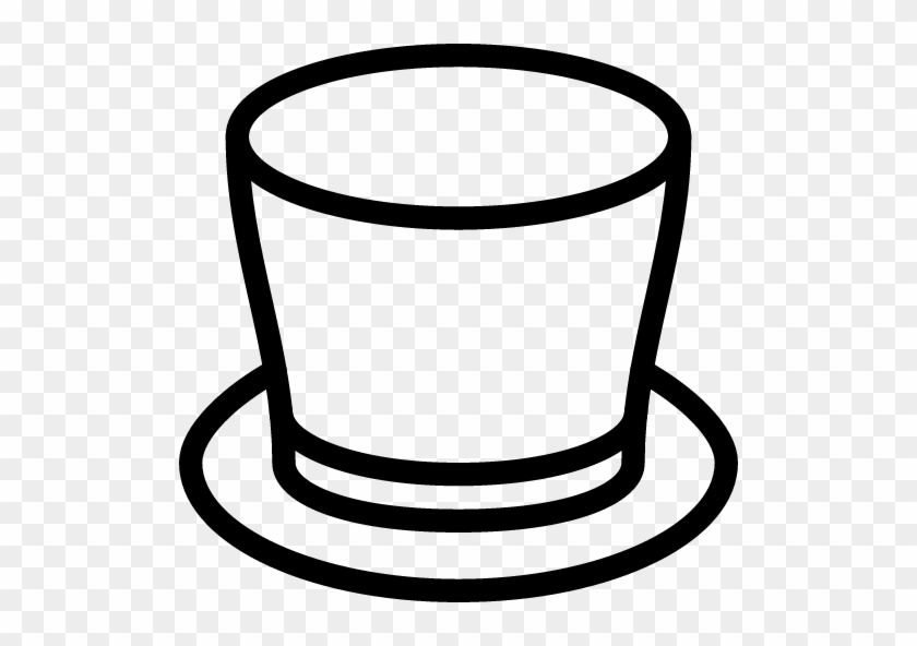 Hat Icon - Top Hat Outline Clipart #175601