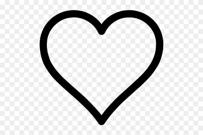 Heart Outline Free Shapes Icons - Transparent Background Heart Clipart #175944