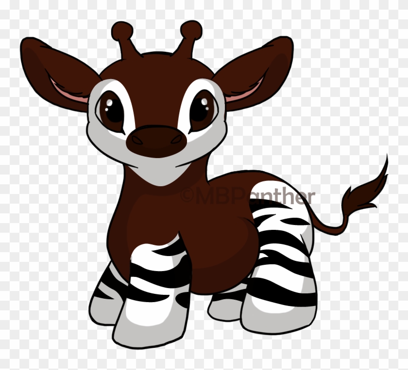 Okapi Doodle By Mbpanther On Deviantart - Okapi Drawing Easy #175989