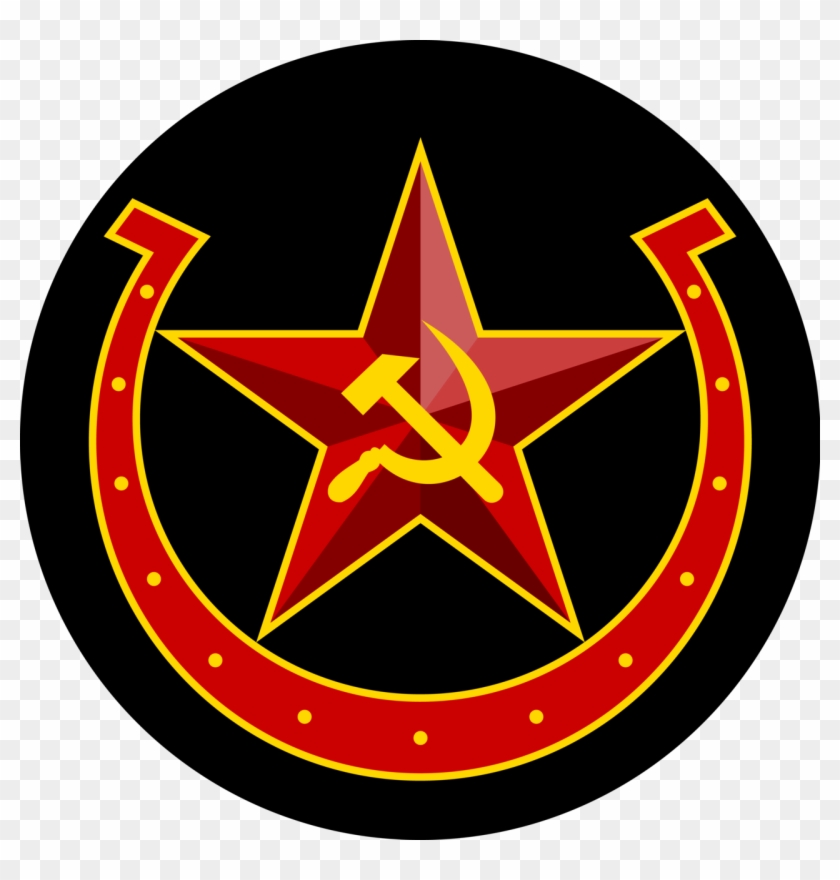 Soviet Equestria Hammer Sickle Horseshoe W/bg By Qtmarx - Soviet Sickle And Star #176082