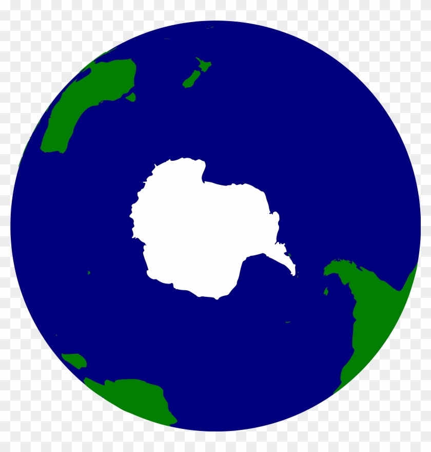 Big Image - Antarctica Globe Clipart #176207
