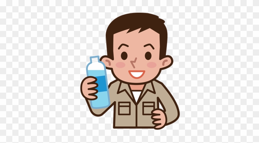 Worker Drinking Water - Drinking Water Clipart #176428