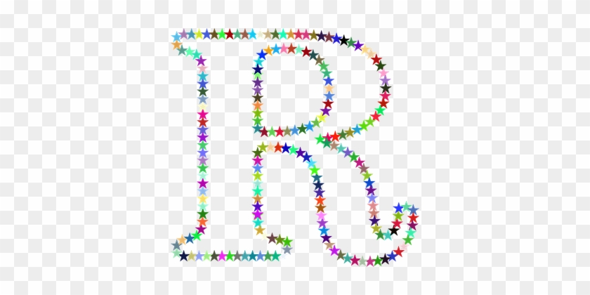 Sterne, Bunte, Prismatische, Chromatisch - Rainbow Star Letter R Mugs #176621