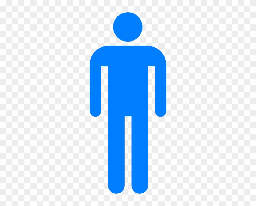Bathroom Sign Clipart Free Men Women Bathroom Sign - Blue Mens Bathroom Sign #176806