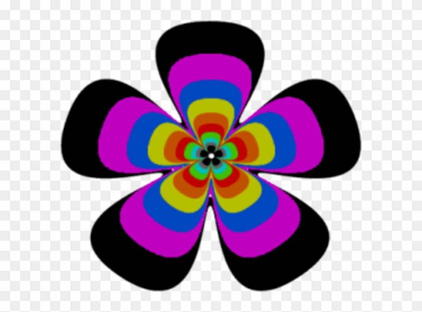 Hippie - Clipart - Groovy Flowers Clip Art #176815