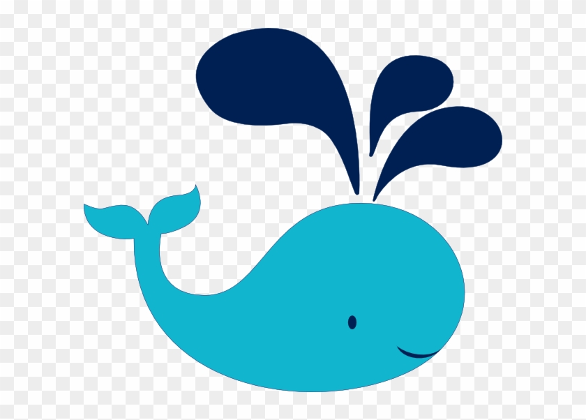Teal Navy Whale Clip Art At Clkercom Vector - Navy Blue Whale Clip Art #176986