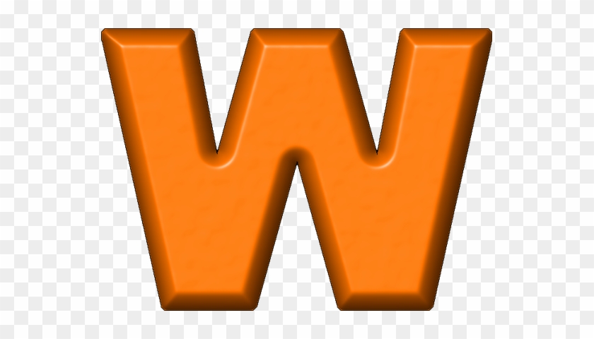 Etc > Presentations Etc Home > Alphabets > Refrigerator - Orange Letter W Png #177220