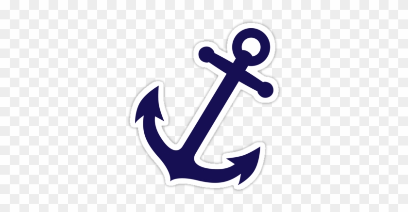 Navy Blue Anchor" Stickers By Fuchs Und Spatz - Navy Blue Anchor Icon #177430