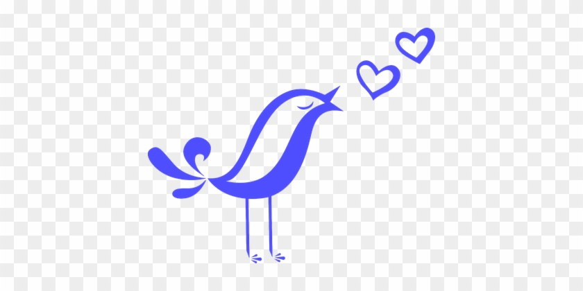 Animal Bird Chirp Cool Remeras Hearts Love - Love Song Clip Art #177680
