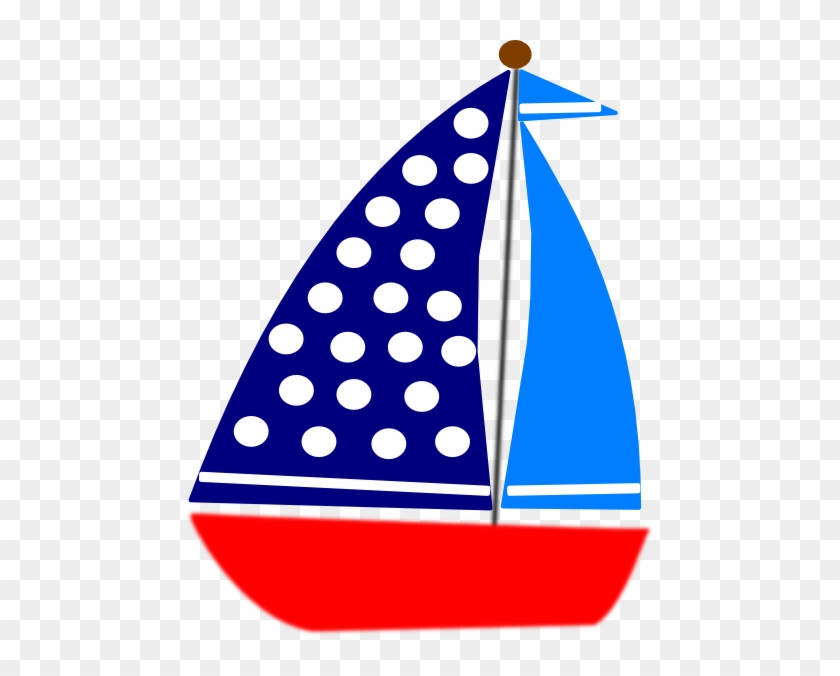 Red Clipart Sailboat - Red And Blue Sailboat #177881