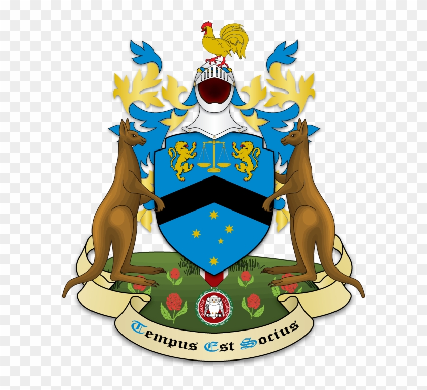 Azure, A Chevron Sable Between Justice Scales Or Between - Curzon Ashton F.c. #178001