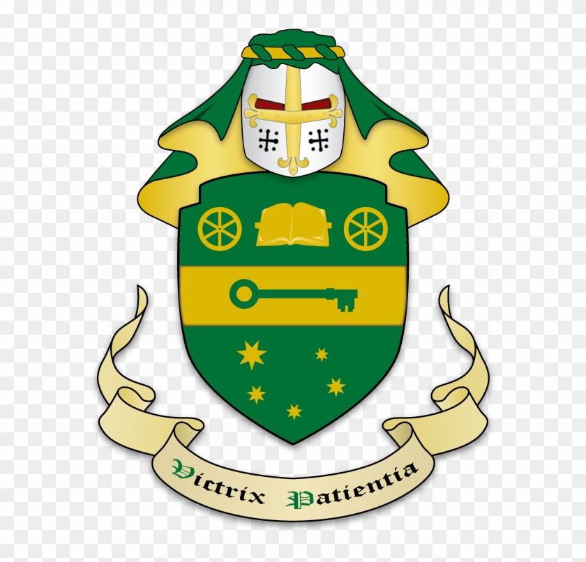 Vert, On A Fess Or Between A Book Between 2 Wheels - Crest #178009