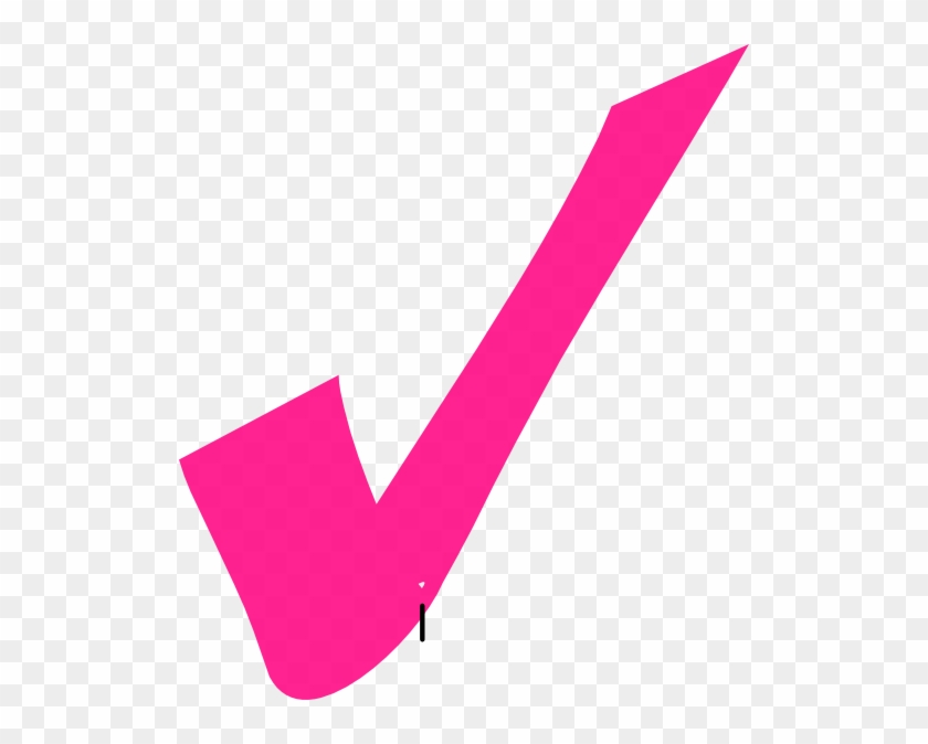 Pink Cross Clip Art - Pink Check Mark Clip Art #178250