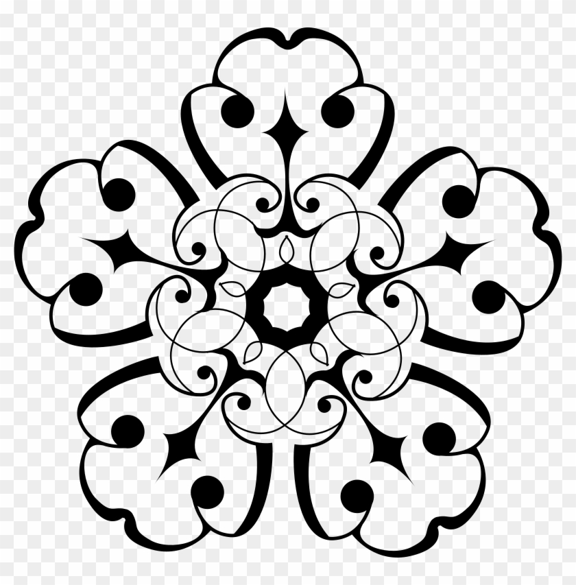 Modern Flower Clip Art - Modern Flower Clip Art #178446
