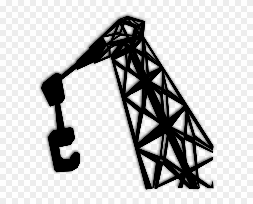 Truck Crane Clipart Black And White #178464