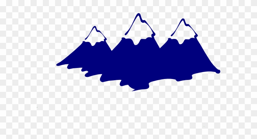Three Mountain Peaks Clip Art At Clker - Mountains Clipart Black And White #994758