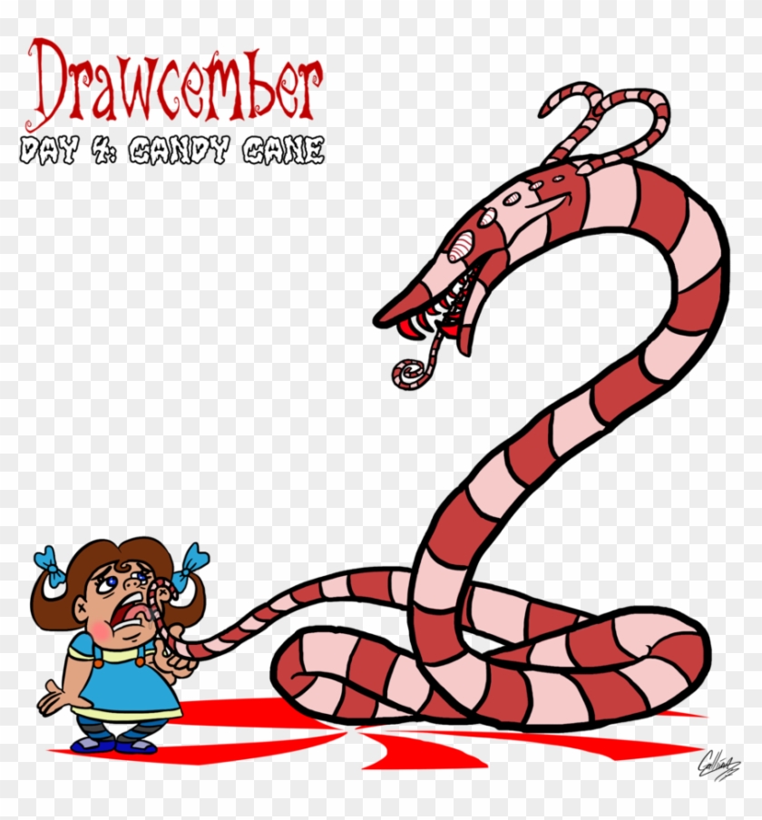 Drawcember Day 4- Candy Cane By Transformnightmare - Cartoon #994852