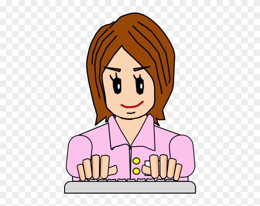 Pretty Brown Hair Woman Gesture Factory Workers In - Cartoon #994910