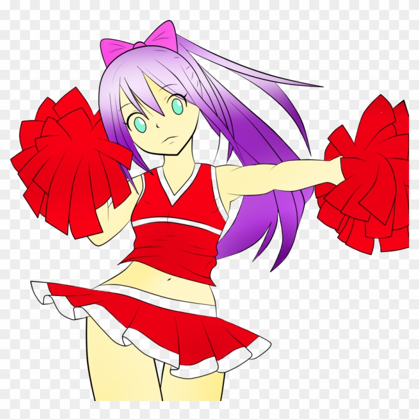 Cheerleading Anime Girl By Clairexcat Cheerleading - Cheering Anime Girl Png #995199