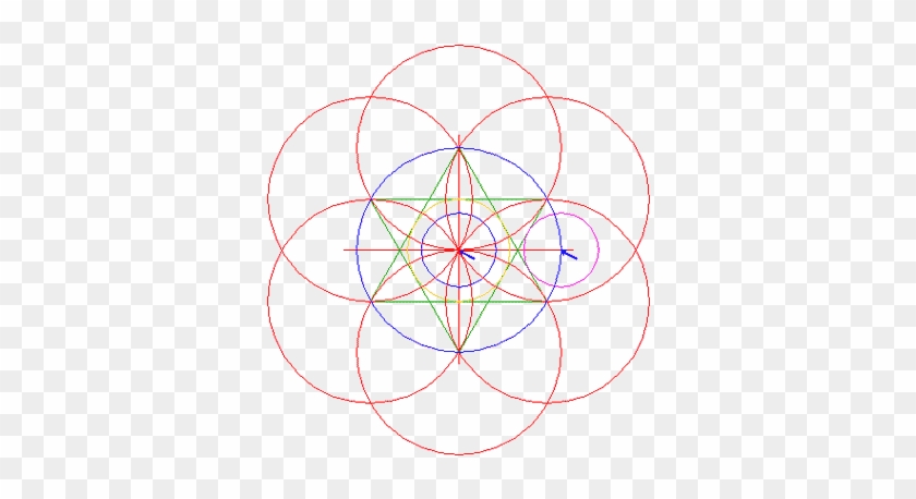Copy Circle 5 To The Center Of Circle - Circle #995858