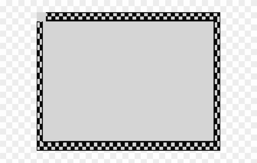 Checkerboard Border Clip Art At Clker Checkered Border - تعليم الحروف العربية كتابة #996111