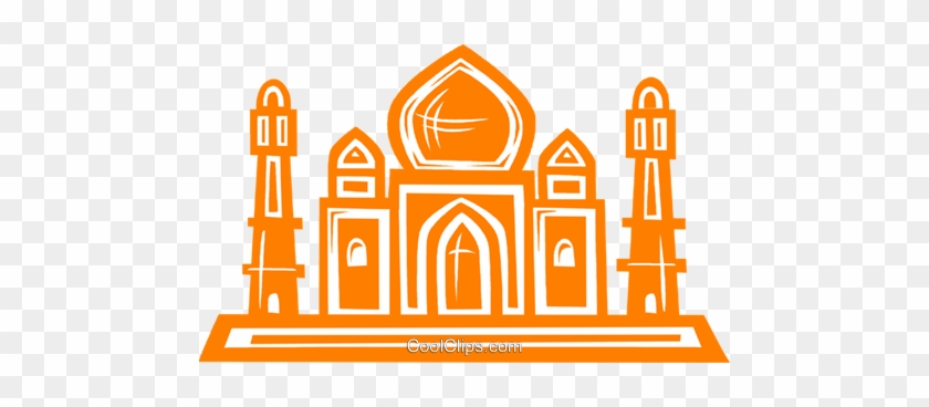 Taj Mahal Royalty Free Vector Clip Art Illustration - Taj Mahal Clip Art Png #996119