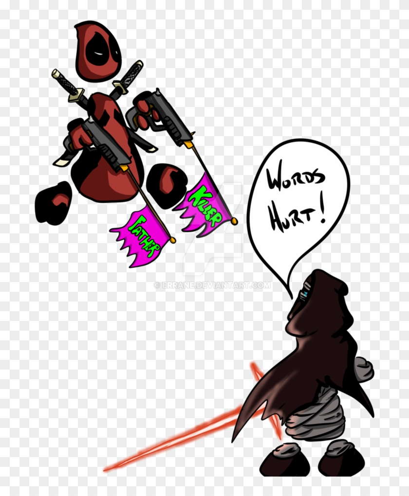 Deadpool And Kylo Ren As Doodle Folks By Errane - Kylo Ren #996436