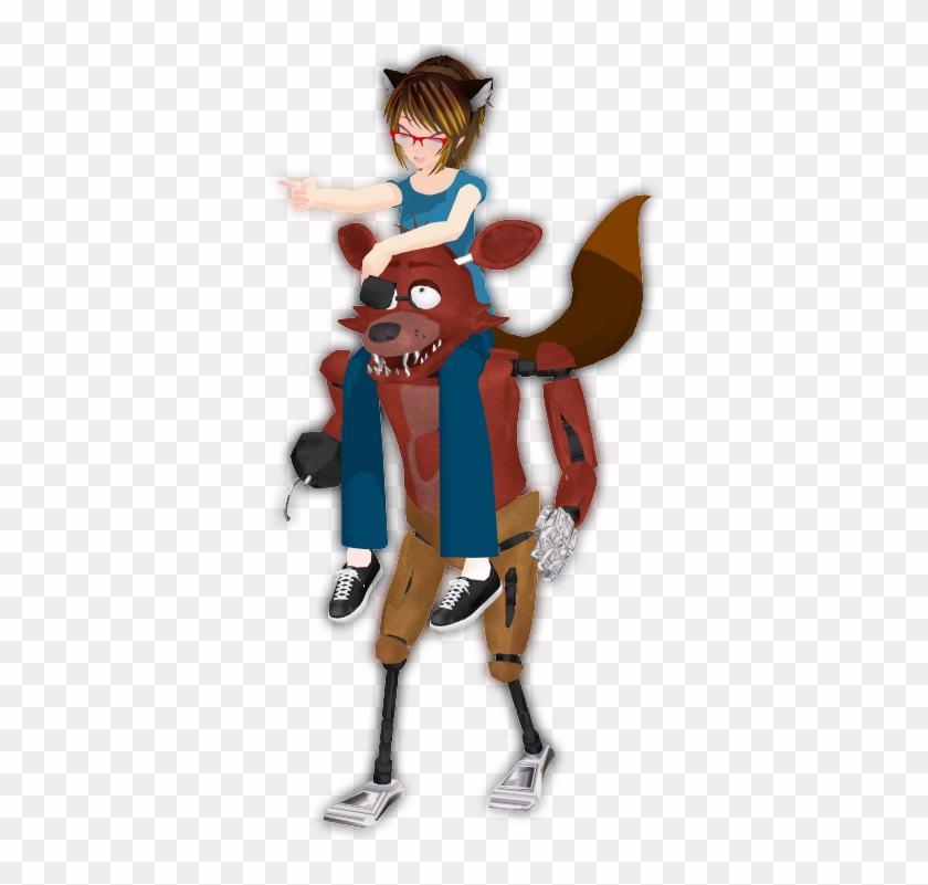 Five Nights At Freddy's 2 Digital Art Cosplay Drawing - People Riding Fnaf Foxy #996522