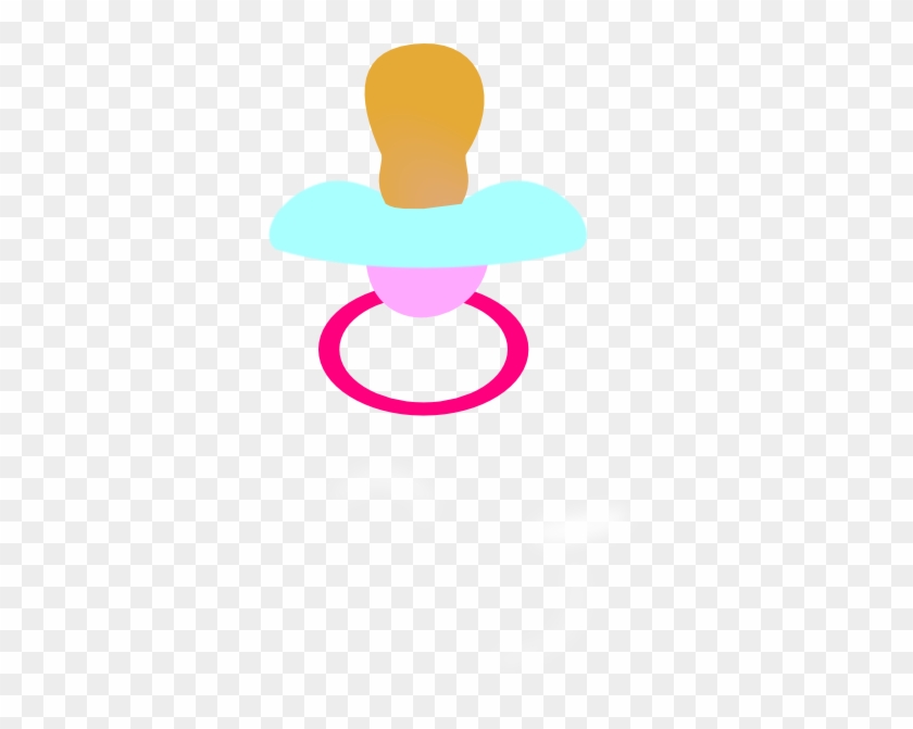 Pink And Blue Pacifier Clip Art At Clkercom Vector - Clip Art #996727