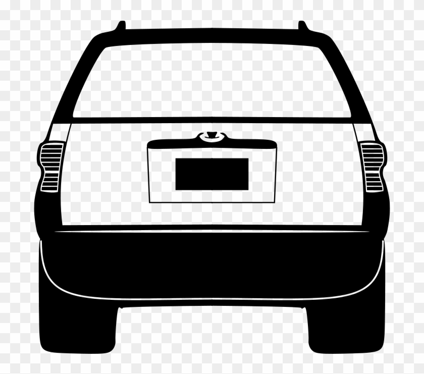Vehicle Clip Art - Animated Back Of A Car #997670