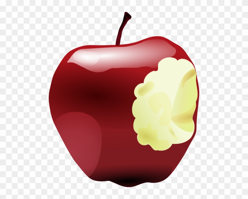 Apple Bitten Clip Art - Bitten Apple #998618