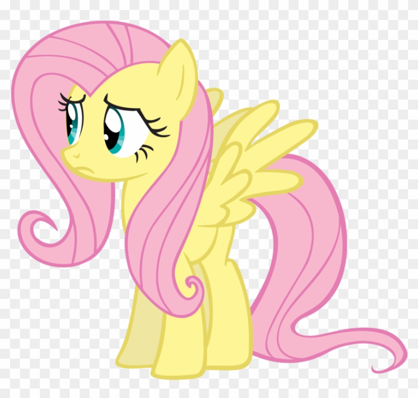 Fluttershy Vector By Linksfanponies - Fluttershy Worried Vector #999083