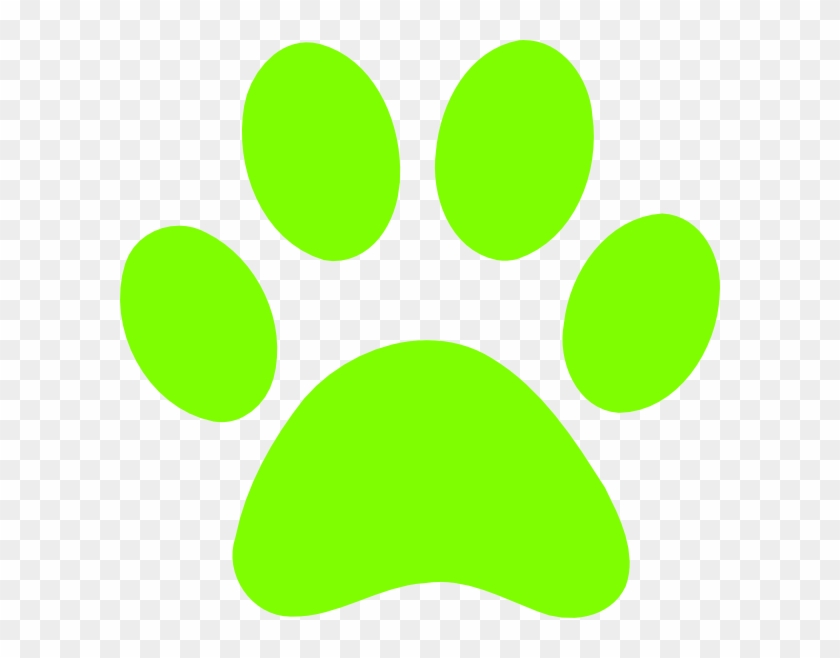 Yellow And Black Paw Print #999994