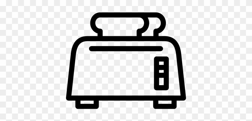 Toaster With Bread Slices Vector - Scalable Vector Graphics #1000457