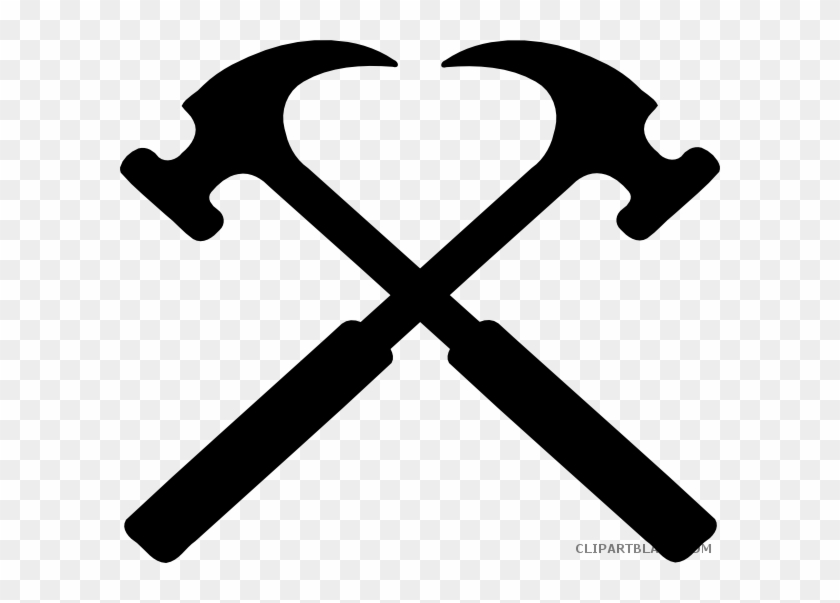 Hammer Silhouette Tools Free Black White Clipart Images - Hammers Clip Art #1000489