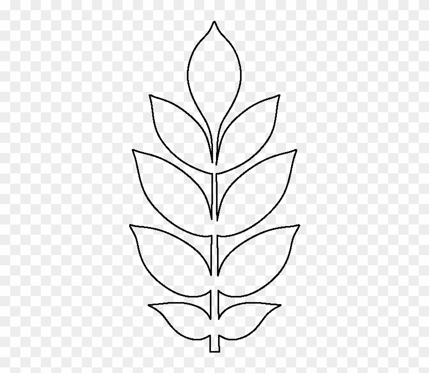 Leaf Pattern Template Colouring To Snazzy Ash Use The - Paper Flower Leaf Template #1000529