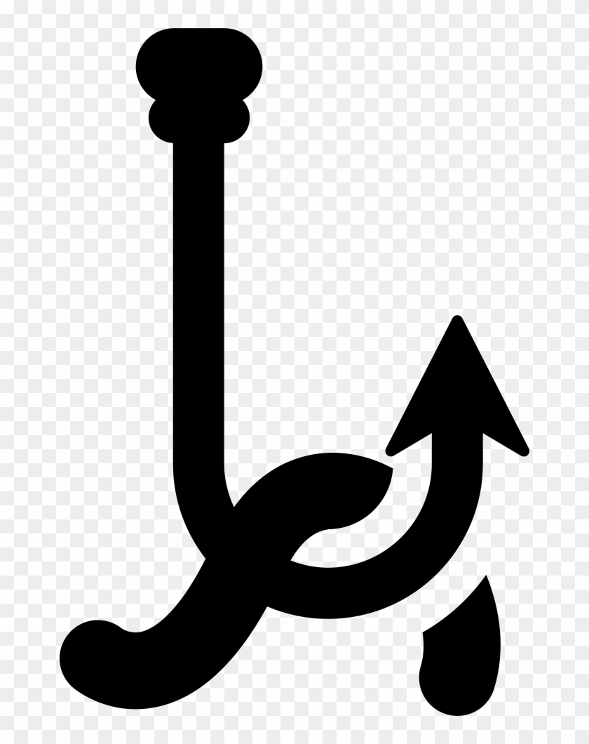 Hook With Worm Comments - Hook And Worm Vector #1000770